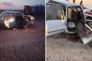 Aksaray’da düğün konvoyunda feci kaza! 2 kişi ağır yaralı