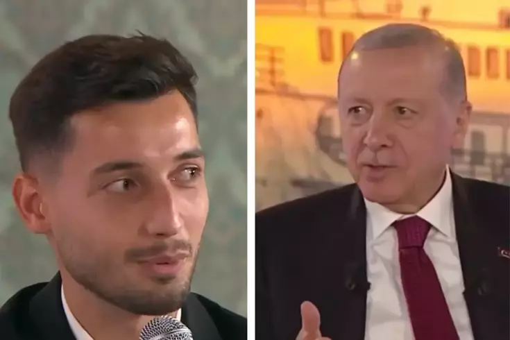 Cumhurbaşkanı Erdoğan ile futbolcu Tayyip Talha arasında dikkat çeken diyalog