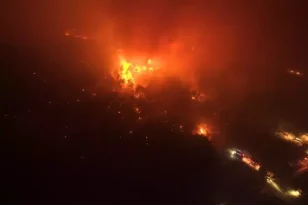 Karabük’te ormanlık alanda yangın! İki köy tahliye edildi