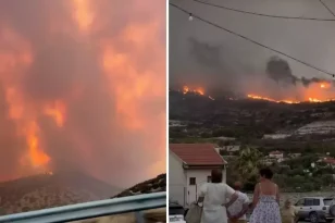 Kıbrıs’ta yangın felaketi: 2 kişi araçta yanarak öldü, lüks villalar kül oldu