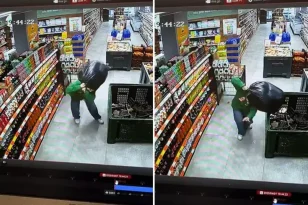 Zincir markette yürekleri sızlatan görüntü